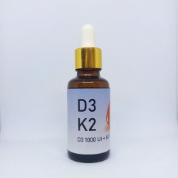 D3 K2 Vitamini (D3 1000 IU, K2 100 mcg) 30mL